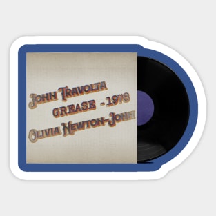 RETRO VINYL JOHN AND OLIVIA 1978 Sticker